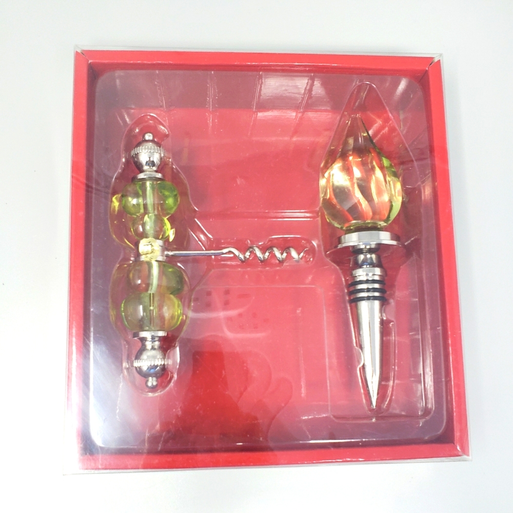 Belk Wine Stopper & Corkscrew Set
